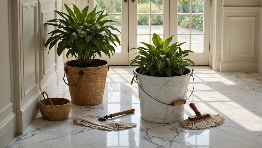 antique marble floor cleaning tips