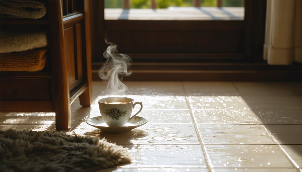 managing cold floor condensation