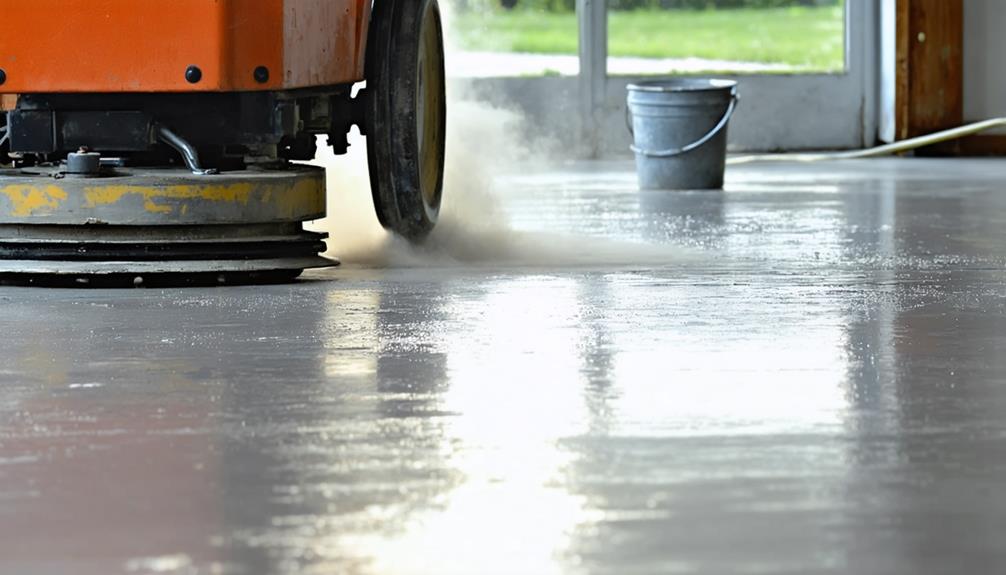 restore concrete floor shine