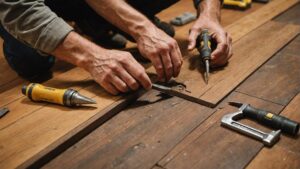 restoring parquet floor damage