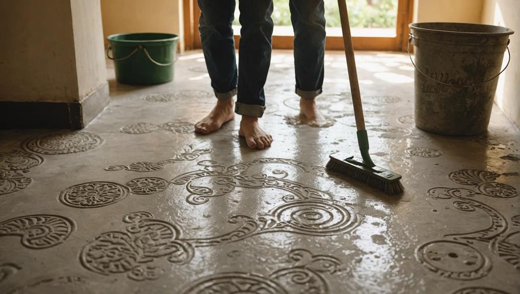 restoring vintage cement surfaces