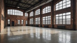 industrial style resin flooring