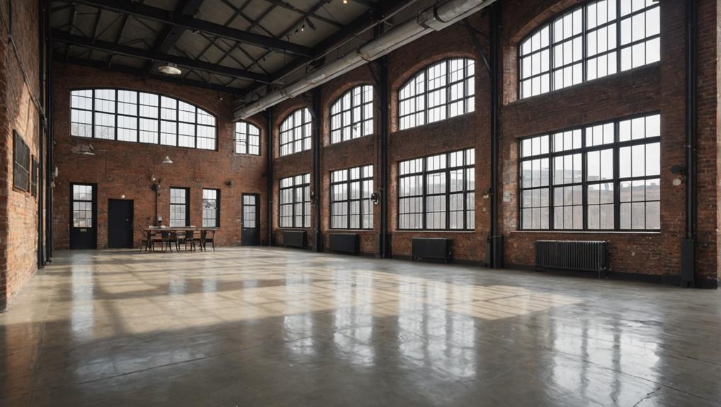 industrial style resin flooring