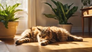 cat s playful floor behavior