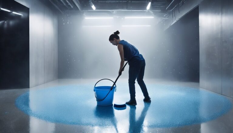 clean rubber gym flooring