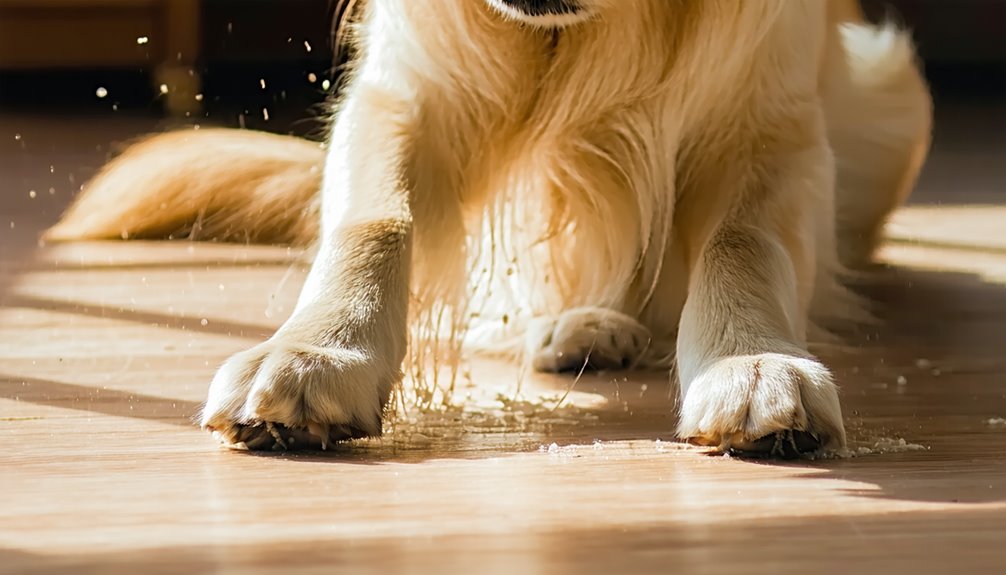 dogs scratching floor reasons