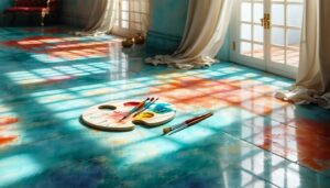 painting tile floor possible