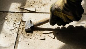 removing floor tile procedure