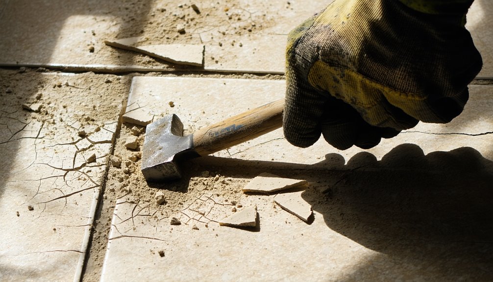 removing floor tile procedure