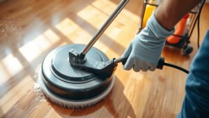 operating a floor buffer
