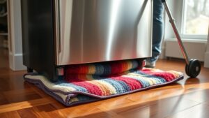 protect floor while moving