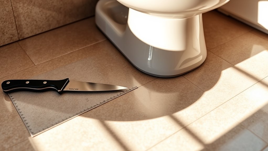 cutting vinyl flooring accurately