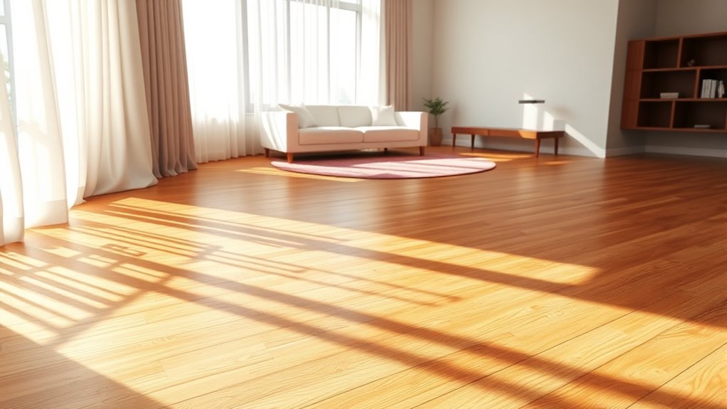 flooring direction affects space