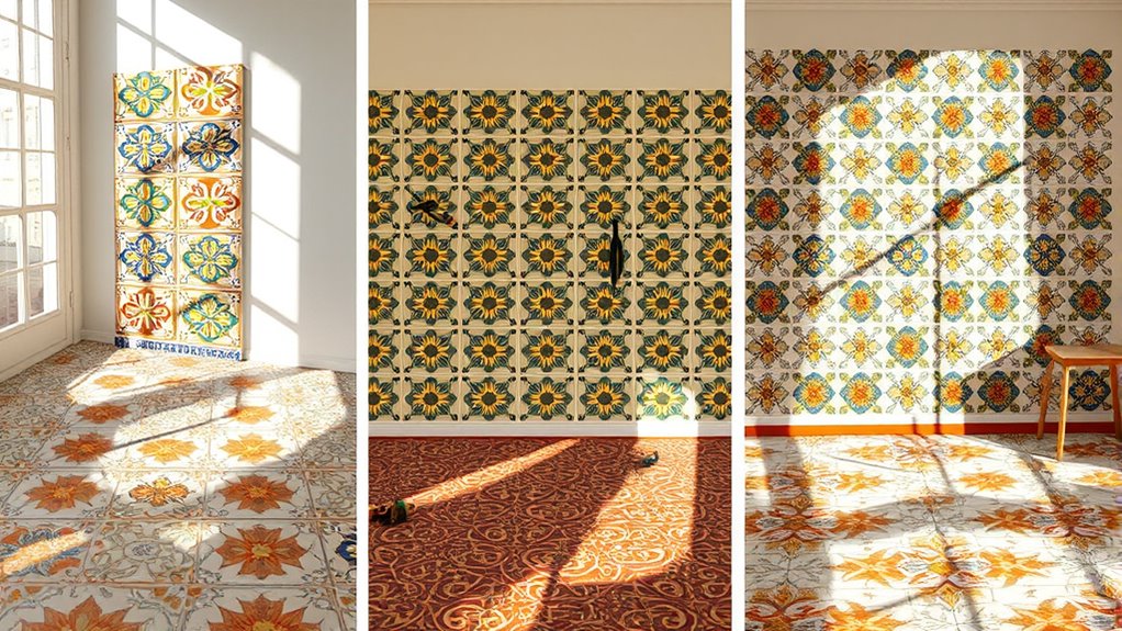 installing floor tiles vertically