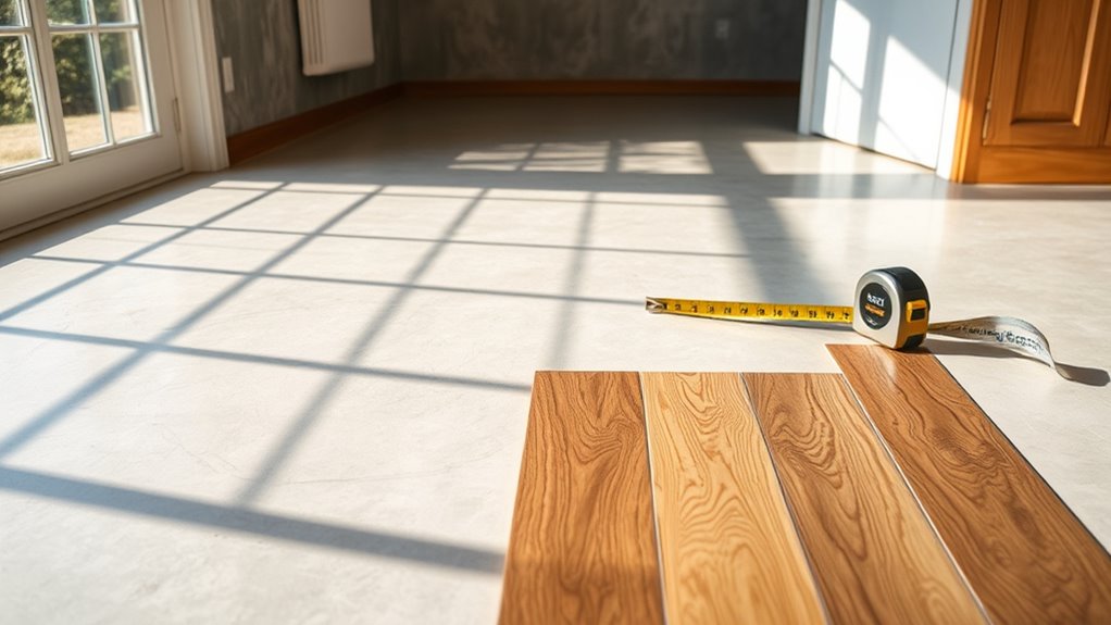 installing laminate on cement