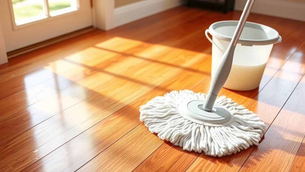 mop hardwood floors safely