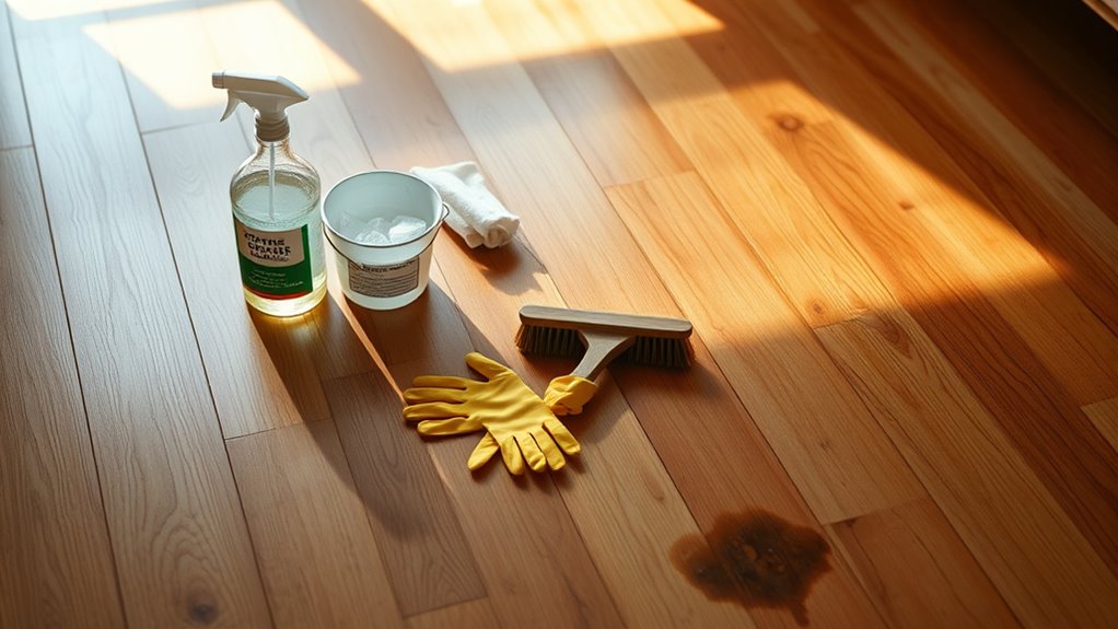 removing black urine stains