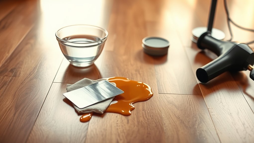removing candle wax efficiently