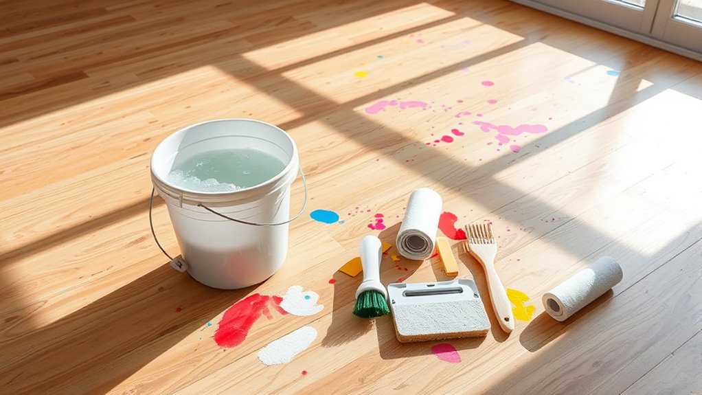 removing paint from floors