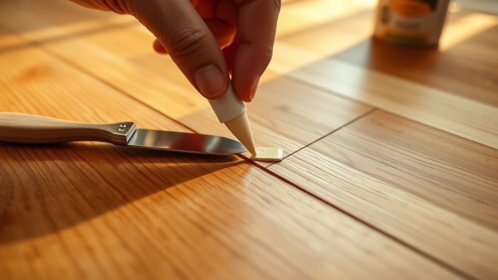 repairing wood floor scratches