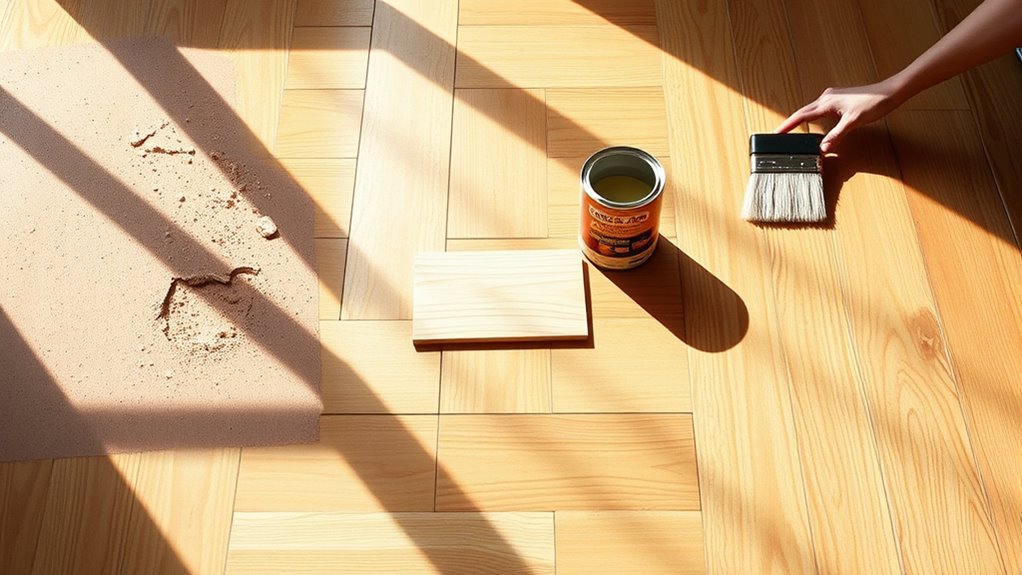 repairing wood floor damage